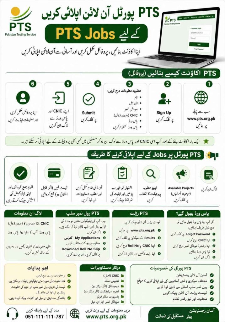 PTS Portal Online Apply For PTS Jobs